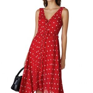 The Kooples Red Polka Dot Dress